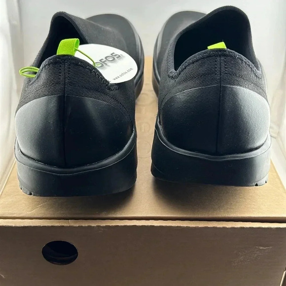 NWT OOFOS OOMG EEZEE MEN BLACK US SIZE 11 slip on shoe style 5082 NIB - Picture 6 of 16